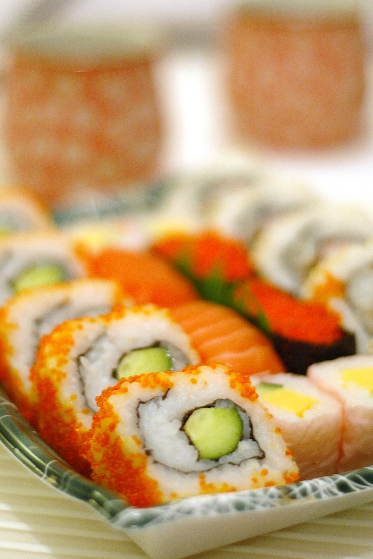 Illustrative California sushi rolls photo — not taken at Takumi Japanese Restaurant