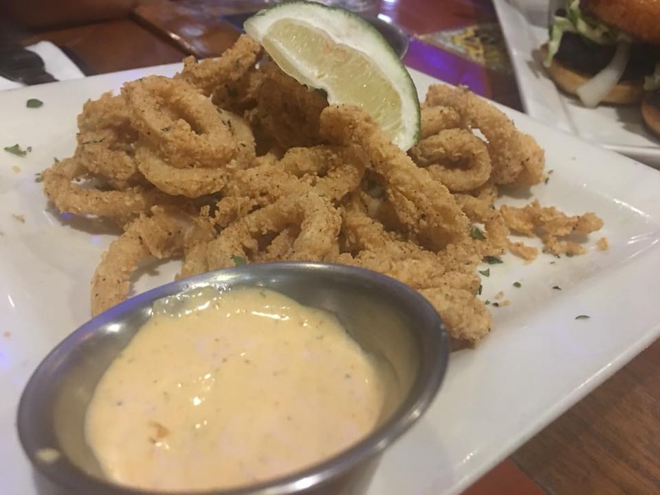 Illustrative appetizer plate of fried calamari photo — not taken at The Point Restaurant, Bar & Patio
