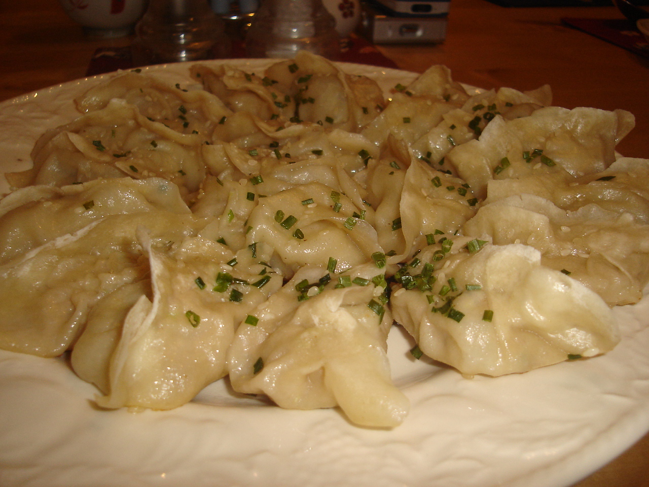 Illustrative Chinese dumplings and appetizers photo — not taken at Spicy J's